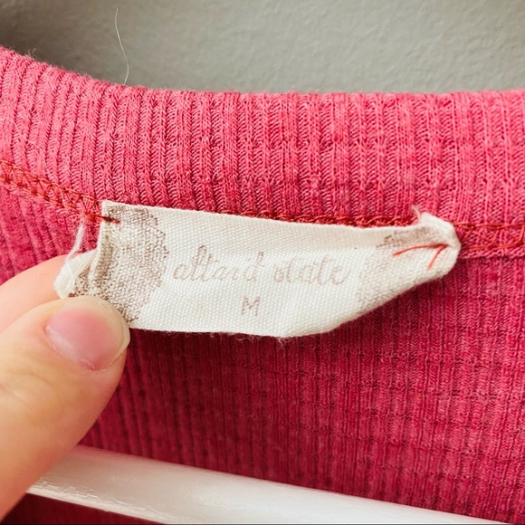 Altar'd State 3/4 Sleeve Blouse Pink Sz Medium - Picture 5 of 11